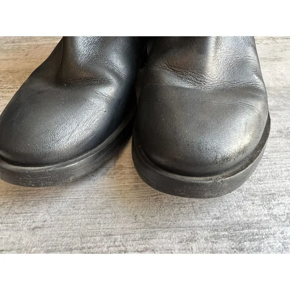 TORY BURCH Christie Leather Moto Ankle Boot Bootie Designer Fall Winter Casual 8
